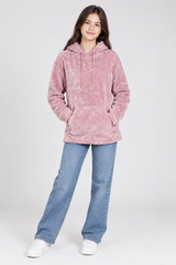 F&F Girls Pink Velour Hoodie