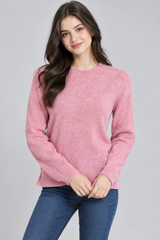F&F Pink Knit Crew Neck Jumper