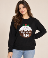 F&F Women` Black Christmas Pudding Jumper