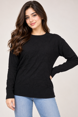 F&F Women Black Crew Neck Jumper