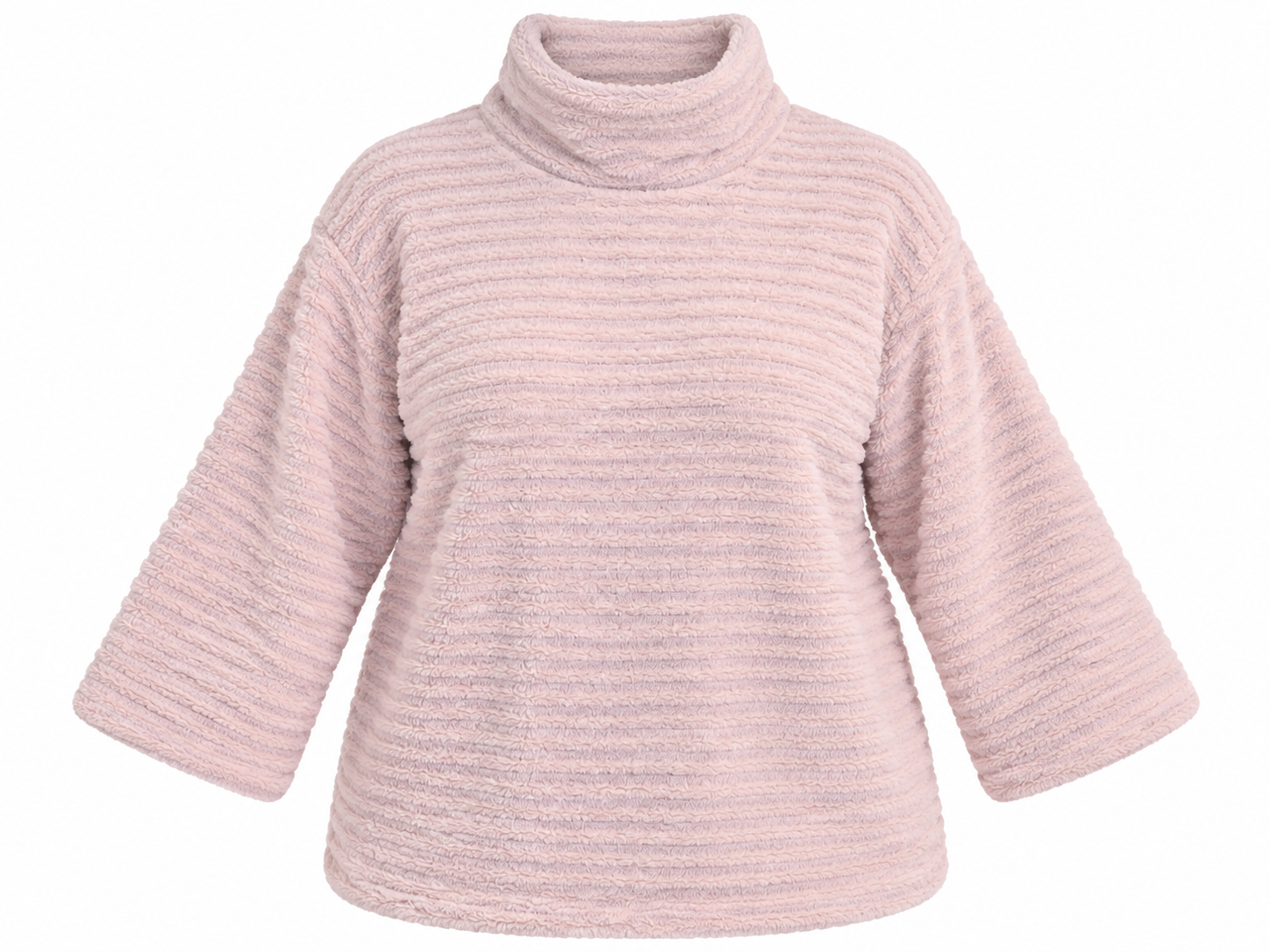  F&F women’s blush pink fluffy turtleneck jumper in UK Size XL. Soft, cosy and stylish with a relaxed fit, perfect for autumn and winter wear.