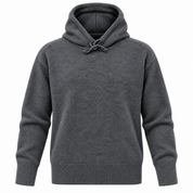 the F&F Women’s Charcoal Grey Hooded Knit Jumper in UK Size M. Soft, warm and stylish with a relaxed fit, ribbed detailing and drawstring hood.