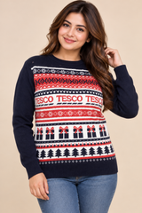 F&F Women Christmas Fair Isle Knit Jumper