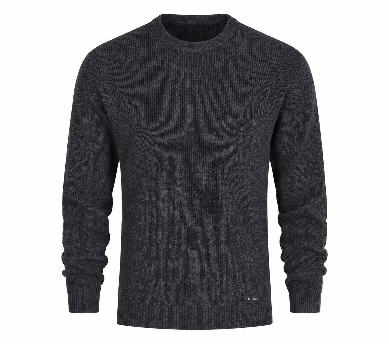  Firetrap men’s charcoal grey knitted crew neck jumper in UK XL. Stylish, versatile and comfortable, perfect for casual and everyday wear.
