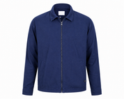  Folk Men’s Navy Blue Zip-Up Jacket in UK Size S. Stylish collared design, full zip fastening and practical pockets. Perfect for casual everyday wear.