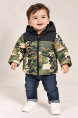 FRED & FLO Baby Boy Camouflage Hooded Puffer Jacket
