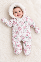 Fred & Flo Baby Floral Padded Snowsuit
