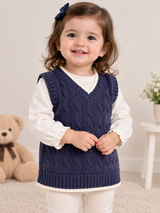 GAP Girls’ Cable Knit Sweater Vest