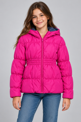 George Girls’ Pink Hooded Padded Jacket