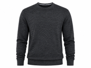  George men’s charcoal grey crew neck jumper, UK size L. Stylish long-sleeve knitted sweater with ribbed details, perfect for casual and smart-casual outfits.