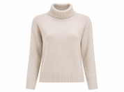  George Women’s off-white oatmeal ribbed turtleneck jumper in UK size 20. Soft knit, long sleeves and classic design, perfect for cosy everyday winter styling.