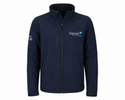  Giganet Men’s Navy Softshell Jacket in UK Size XL. Stylish full-zip design with high collar, multiple zip pockets and adjustable cuffs.