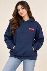 GILDAN Women Navy Blue Pullover Hoodie