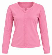  GIRLS WEAR pink button-up cardigan for girls in UK size 13 years. A comfortable long-sleeve layering piece perfect for casual everyday wear.