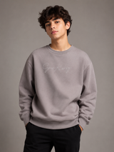 Gym King Men's Embroidered Crew Neck Sweatshirt