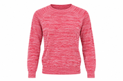  H&M women’s pink marled knit sweater in UK Size S. Classic crew neck, long sleeves and ribbed detailing for stylish everyday wear.