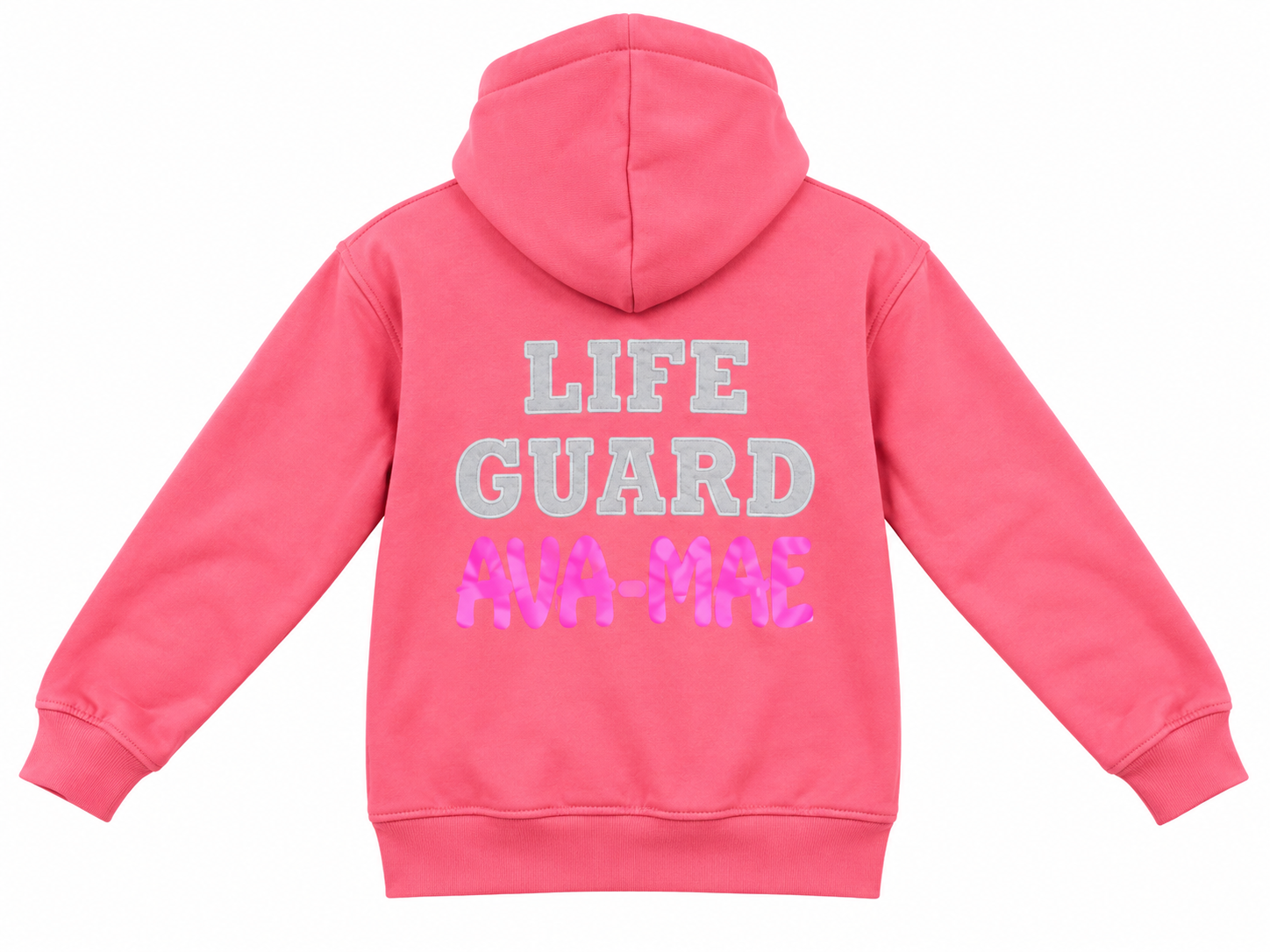  Hunters kids pink New York hoodie in UK size 9–11 years. Stylish 4-star customer-return hoodie with hood, kangaroo pocket and graphic design.