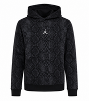   stylish Jordan girls’ black snake print hoodie, UK size 13–15 years. Comfortable hooded design with long sleeves, ribbed trims and iconic Jordan branding.