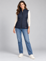 Joules Women Navy Quilted Gilet