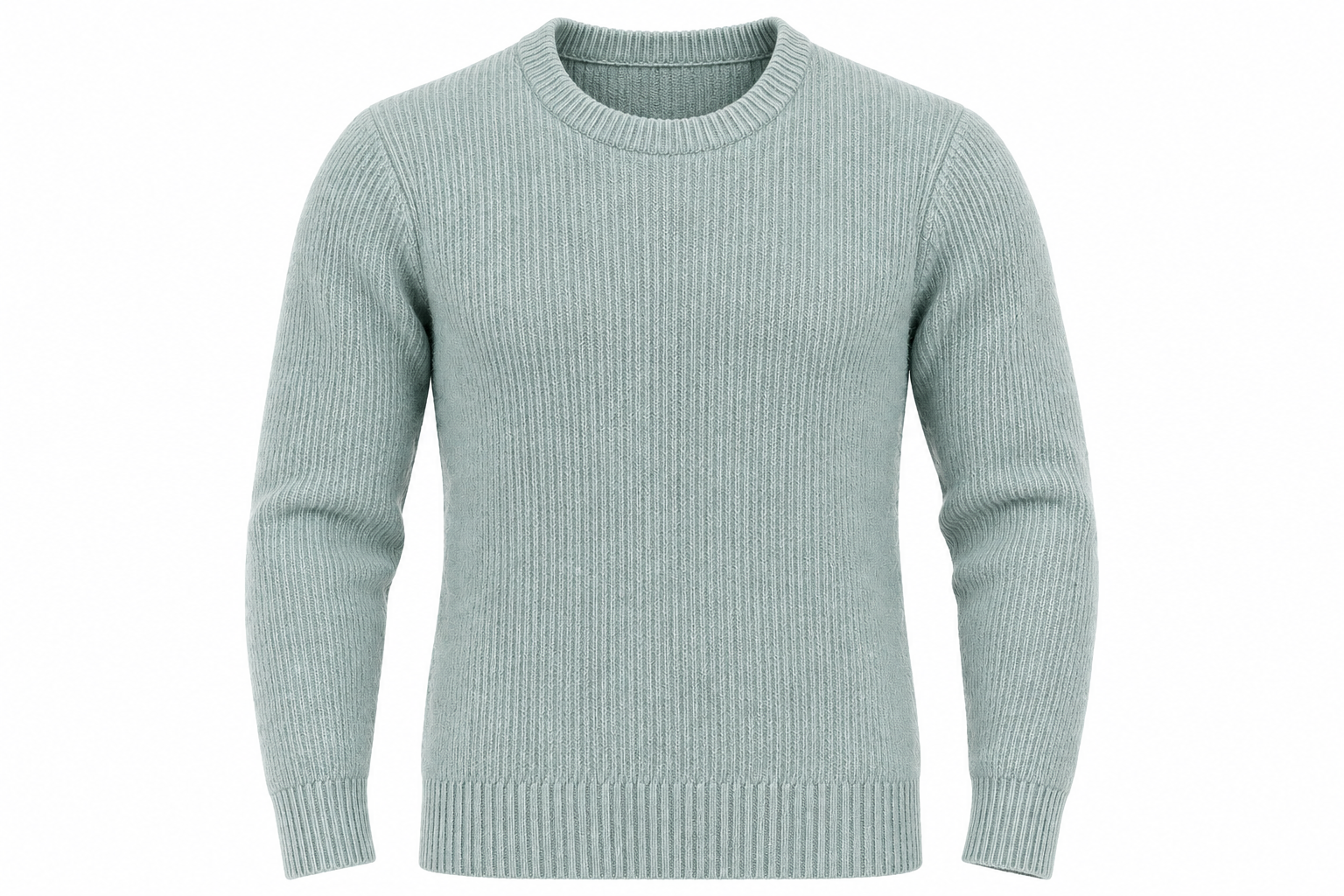  Kin boys’ ribbed knit jumper in sage green, UK size M. Featuring a classic crew neck, long sleeves and versatile design for everyday wear.