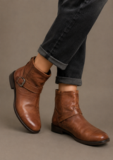 Lotus Women’s Brown Leather Ankle Boots