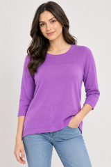 Love Knitwear Purple Long Sleeve Knit Jumper