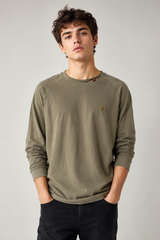 LUKE SPORT Olive Green Long Sleeve Sweatshirt