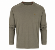 LUKE SPORT olive green sweatshirt in UK Size L, featuring a classic crew neck, long sleeves, subtle embroidered branding, and a versatile casual design. A great choice for everyday outfits, layering, and relaxed streetwear styling.

