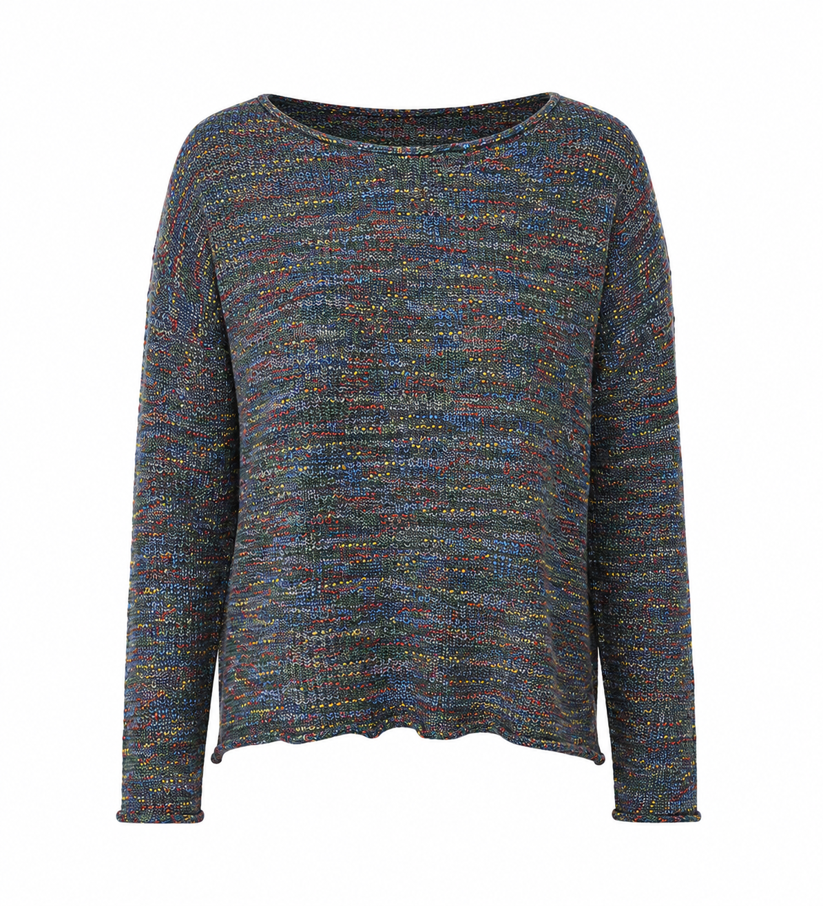  LV Clothing women’s multicolour knit sweater in UK size M. Stylish long-sleeve casual jumper with textured knit design, perfect for everyday outfits.