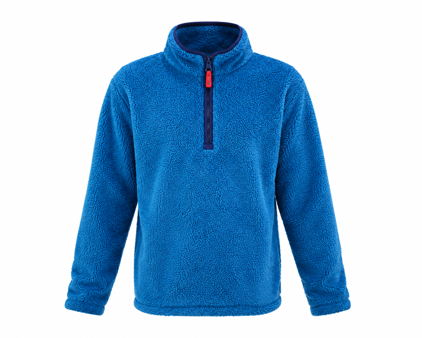   M&Co Kids blue fleece quarter-zip pullover in UK size 11-12 years. Soft, warm and stylish, perfect for school, outdoor activities and everyday wear.