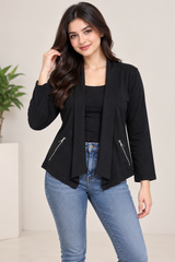 M&S Black Draped Cardigan Jacket for Women