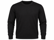 M&S men’s black crew neck jumper in UK Size 2XL. A classic long-sleeve sweater with ribbed cuffs and hem, ideal for casual and everyday wear.