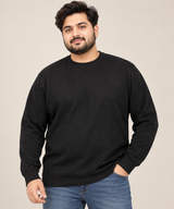 M&S Men Black Crew Neck Sweatshirt