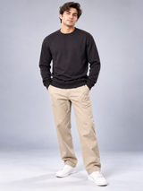 M&S Men Dark Charcoal Crew Neck Sweatshirt