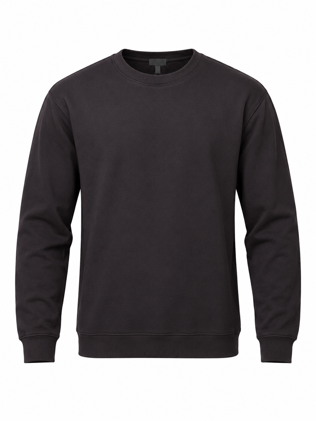 M&S Men's Dark Charcoal Crew Neck Sweatshirt in UK Size M. Stylish long sleeve casual pullover, perfect for everyday wear and smart-casual outfits.