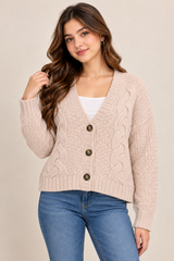 M&S Women Cable Knit Button Cardigan
