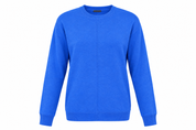  M&S women’s royal blue long sleeve jumper in UK Size M. Classic crew neck design with ribbed cuffs and hem, perfect for stylish everyday wear.