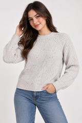 M&S Women Speckled Ribbed Knit Jumper