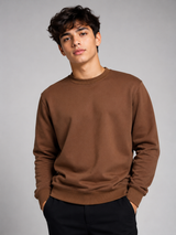 Men's Brown Crew Neck Sweatshirt