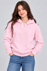 NEW LOOK Girls Light Pink Pullover Hoodie
