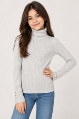 NEW LOOK Girls Ribbed Turtleneck Jumper
