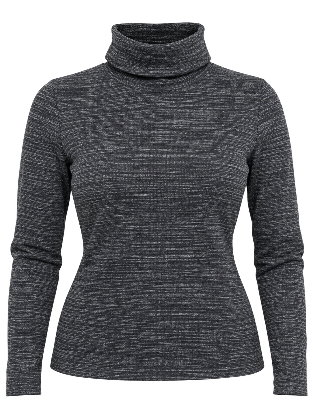 New Look Women's Charcoal Grey Marl Roll Neck Long Sleeve Top in UK Size 16. Stylish, comfortable and perfect for casual wear, office outfits and layering.