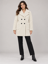 NEW LOOK Women Cream Teddy Coat