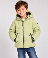 Next Boys Sage Green Hooded Puffer Jacket