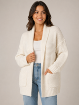 NEXT Ivory Chunky Knit Cardigan