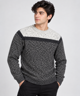 NEXT Men Charcoal & White Colour Block Knitted Jumper