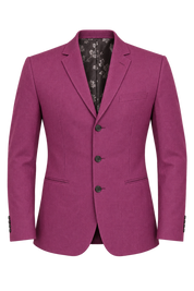   stylish Next men’s magenta tailored blazer in UK size L, featuring a smart formal design, button fastening, pockets and patterned lining. Ideal for weddings, business and special occasions.