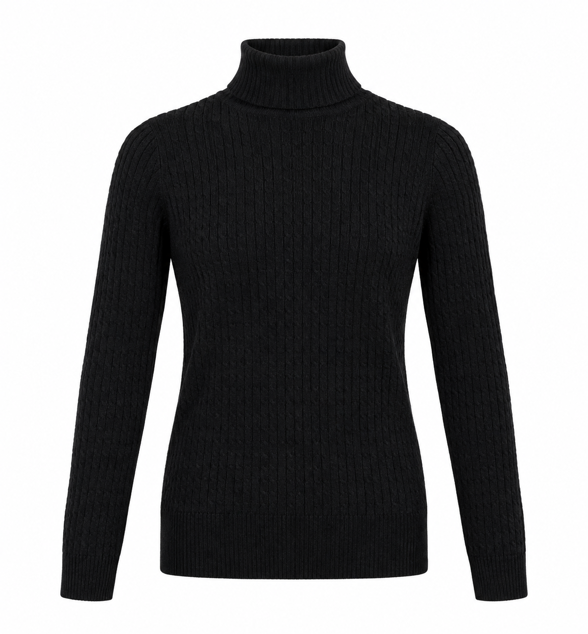  Next Women's Black Ribbed Turtleneck Jumper in UK Size 14. Stylish long-sleeve knit sweater with a classic roll neck, perfect for casual and smart-casual outfits.