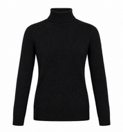  Next Women's Black Ribbed Turtleneck Jumper in UK Size 14. Stylish long-sleeve knit sweater with a classic roll neck, perfect for casual and smart-casual outfits.