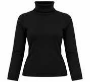 NEXT Women’s Black Turtleneck Jumper in UK Size M. A classic long-sleeve knit sweater with a stylish roll neck, ideal for winter and everyday wear.